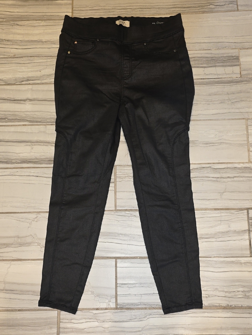 Curvy Skinny Black Jeggings 16